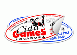 Adesivos - Papel Autocolante - 5x8 cm